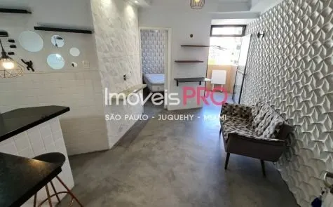 Apartamento para alugar com 1 quarto e 40 m² em Moema, São Paulo — foto 1 (Ref. IP11114)