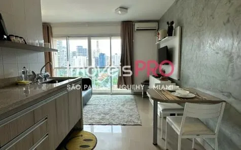 Apartamento para alugar com 1 quarto e 31 m² em Brooklin, São Paulo — foto 1 (Ref. IP20975)