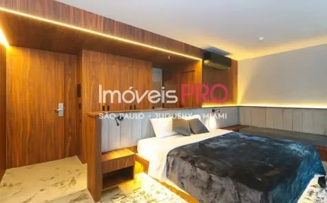 Flat para alugar com 1 quarto e 30 m² em Jardim Paulista, São Paulo — foto 1 (Ref. IP22424)