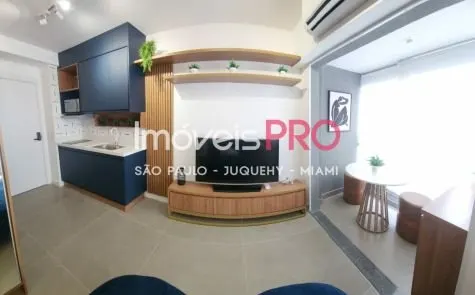 Apartamento à venda com 1 quarto e 25 m², R$ 560 mil em Brooklin, São Paulo — foto 1 (Ref. IP28839)