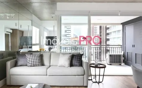 Apartamento para alugar com 1 quarto e 68 m² em Brooklin, São Paulo — foto 1 (Ref. IP31677)