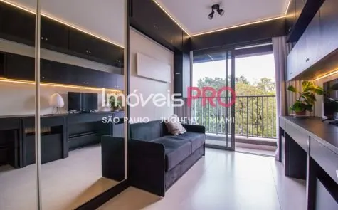 Apartamento à venda com 1 quarto e 25 m², R$ 469 mil em Campo Belo, São Paulo — foto 1 (Ref. IP32778)