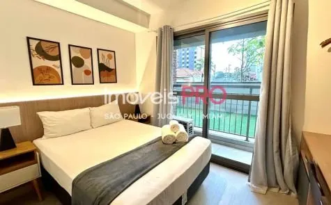 Apartamento à venda com 1 quarto e 21 m², R$ 395 mil em Moema, São Paulo — foto 1 (Ref. IP34140)